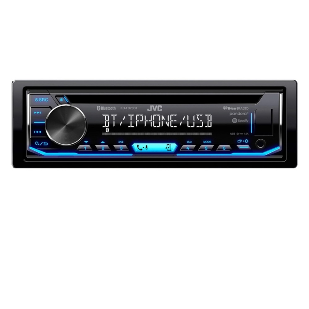 JVC KD-TD70BT CD Receiver featuring Bluetooth